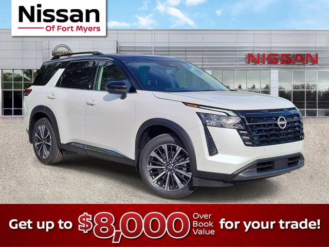 2026 White / Black Nissan Pathfinder Platinum FWD SUV