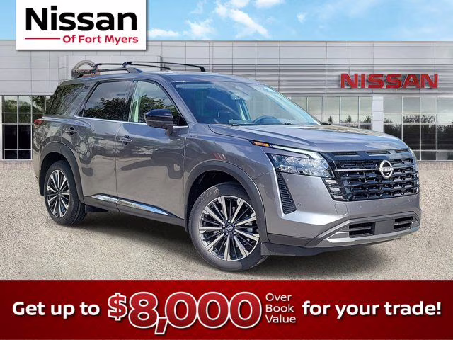 2026 Gun Metallic Nissan Pathfinder Platinum FWD SUV