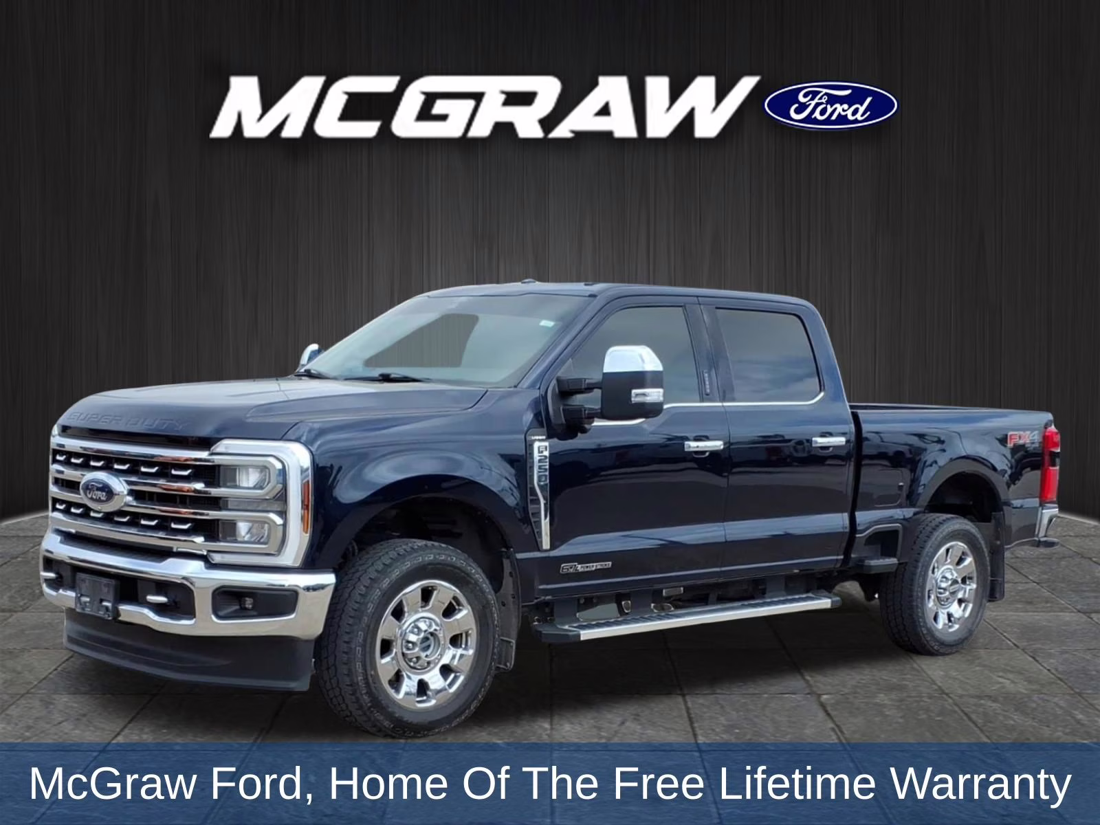 2024 Blue Metallic Ford Super Duty F-250 SRW Lariat 4X4 Truck