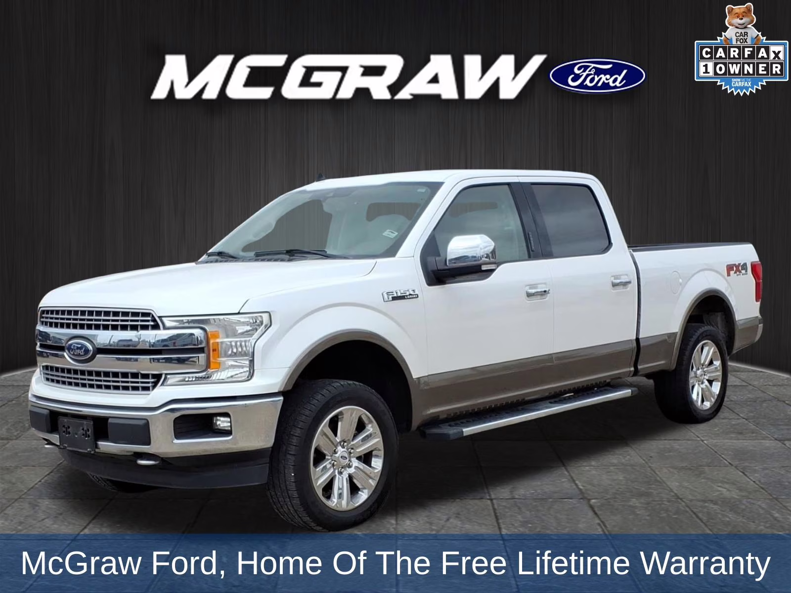 2019 White Platinum Ford F-150 Lariat 4X4 Truck