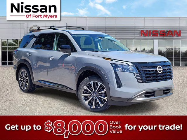 2026 Boulder Gray Pearl Nissan Pathfinder Platinum FWD SUV