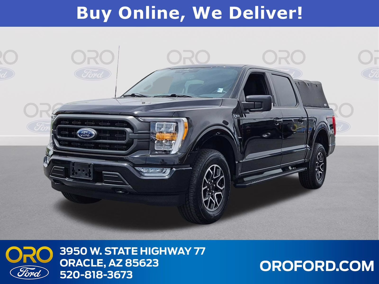 2023 Black Metallic Ford F-150 XLT 4X4 Truck