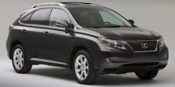 2012 Obsidian Lexus RX 350 FWD 4DR FWD SUV