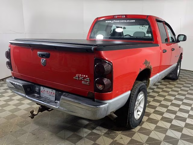 2007 Flame Red CC/Bright Silver Metallic Clearcoat Dodge Ram 1500 SLT 4X4 Truck