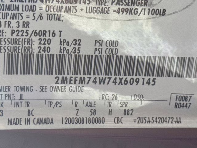 2004 Dark Toreador Red Clearcoat Metallic Mercury Grand Marquis GS RWD Sedan