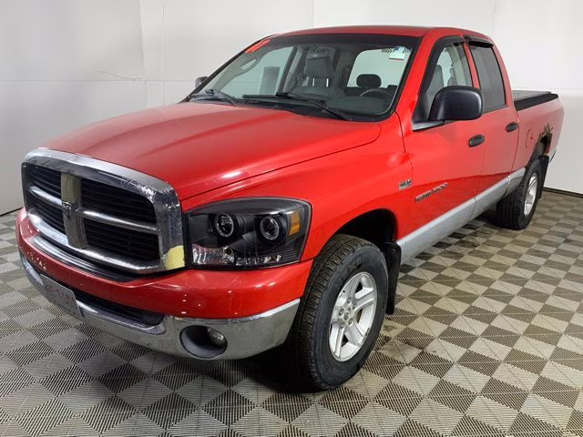 2007 Flame Red CC/Bright Silver Metallic Clearcoat Dodge Ram 1500 SLT 4X4 Truck