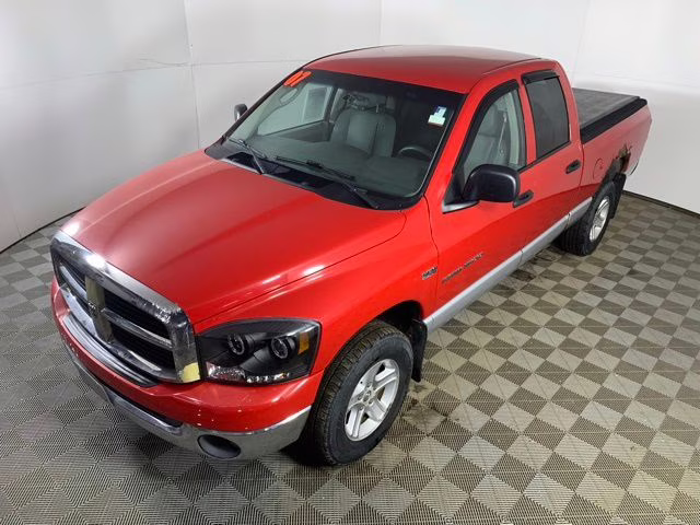 2007 Flame Red CC/Bright Silver Metallic Clearcoat Dodge Ram 1500 SLT 4X4 Truck