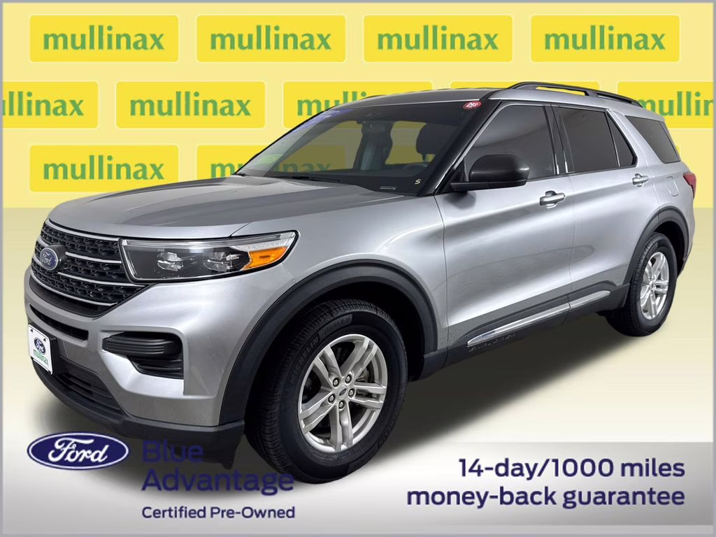 2023 Silver Metallic Ford Explorer XLT RWD SUV