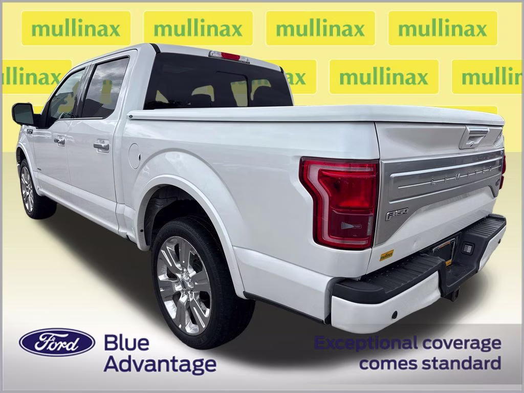 2017 White Platinum Metallic Tri-Coat Ford F-150 Limited 4X4 Truck