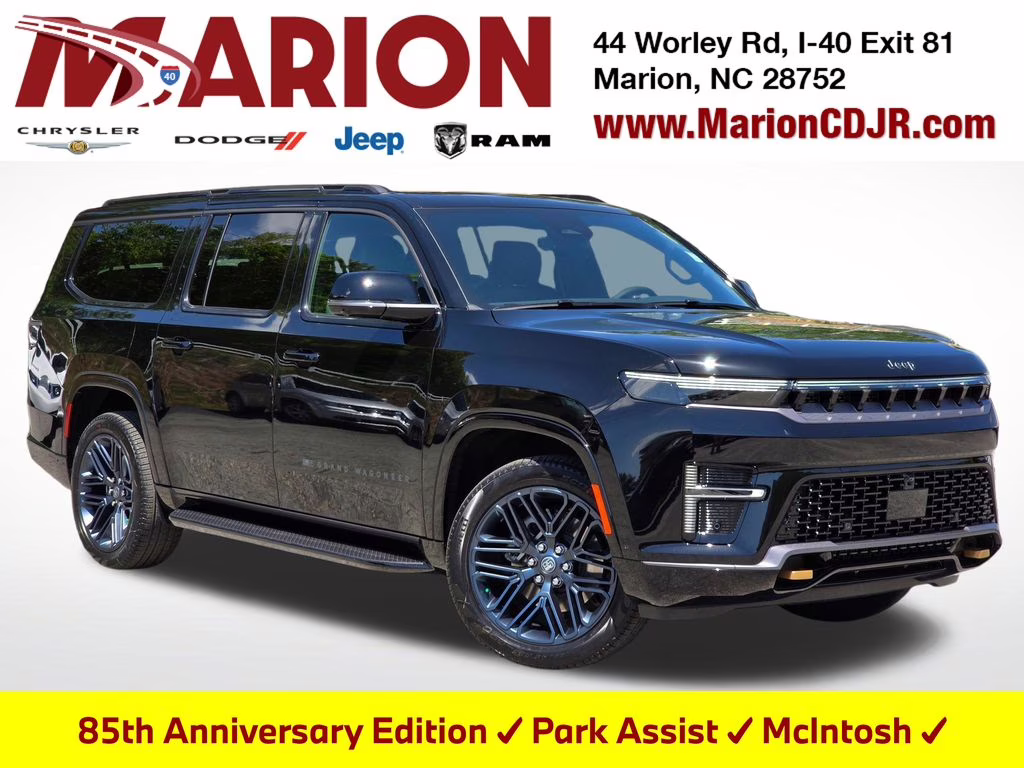 2026 High Gloss Black Jeep Grand Wagoneer L 4X4 SUV