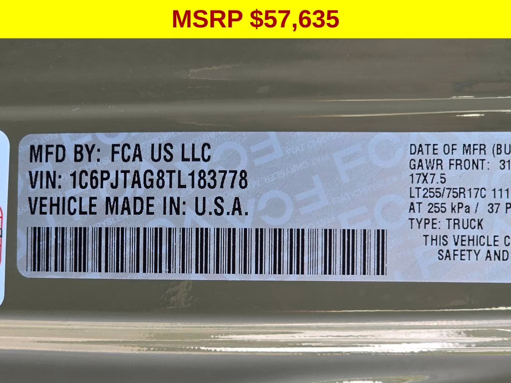 2026 41 Jeep Gladiator 4X4 Truck