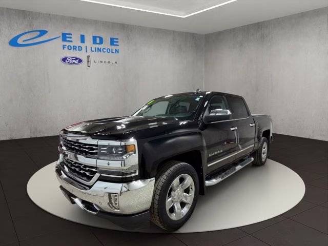 2018 Black Chevrolet Silverado 1500 LTZ 4X4 Truck