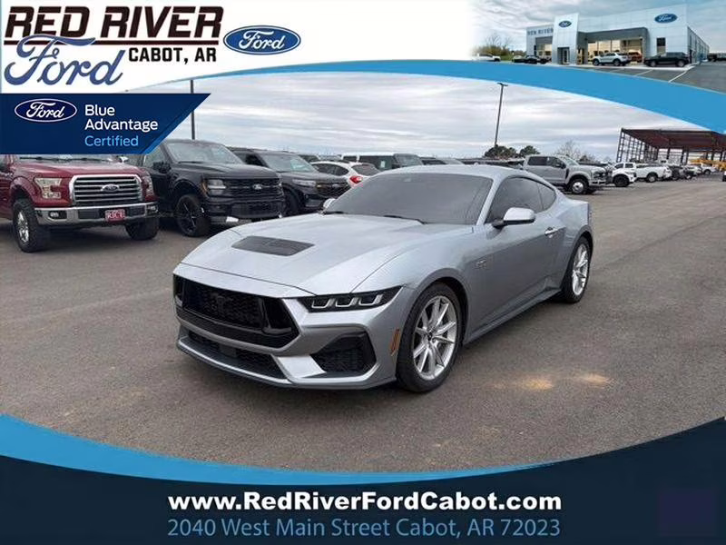 2024 Iconic Silver Metallic Ford Mustang GT Premium RWD Coupe