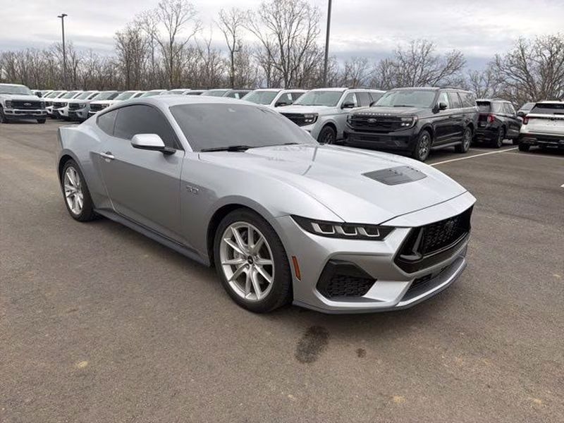 2024 Iconic Silver Metallic Ford Mustang GT Premium RWD Coupe