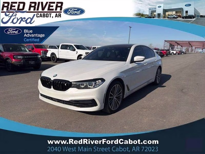 2020 Mineral White Metallic BMW 5 Series 540i xDrive AWD Sedan