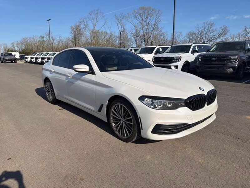 2020 Mineral White Metallic BMW 5 Series 540i xDrive AWD Sedan