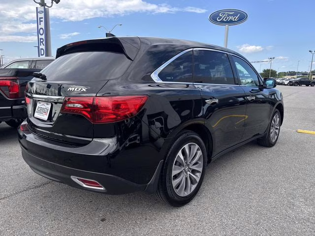 2016 Black Acura MDX 3.5L FWD SUV
