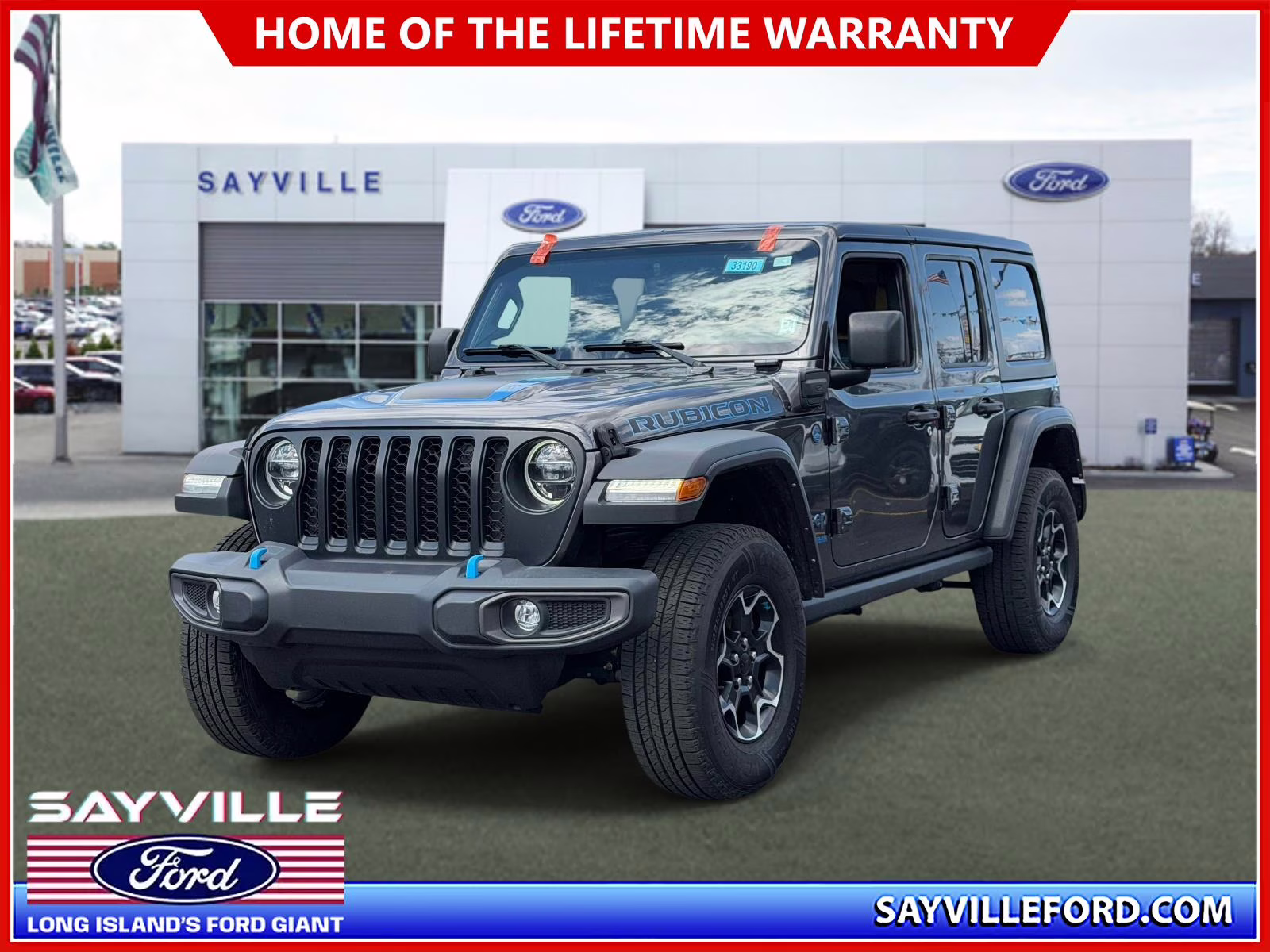 2022 Gray Jeep Wrangler 4xe Unlimited Rubicon 4x4 4X4 SUV