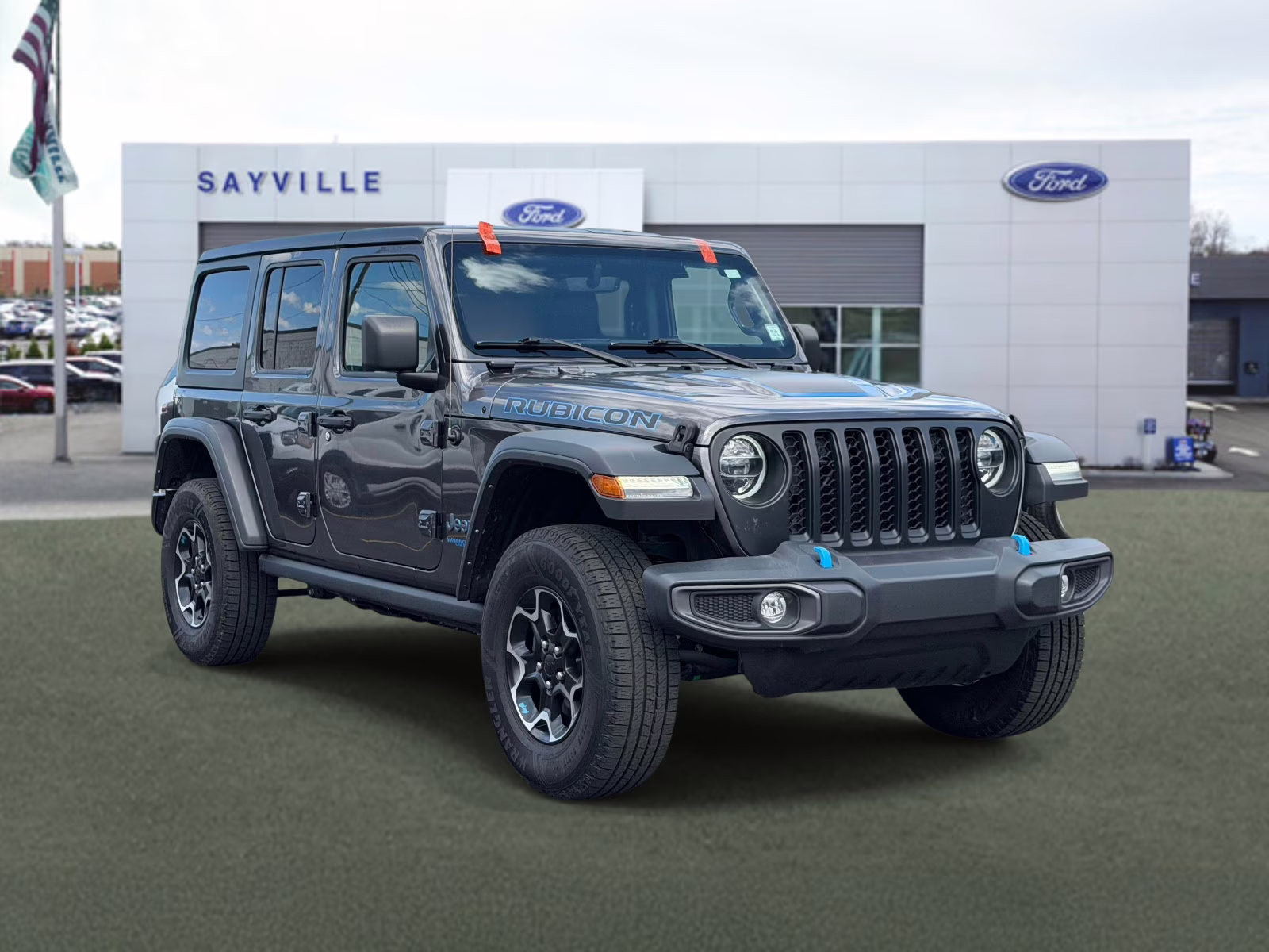 2022 Gray Jeep Wrangler 4xe Unlimited Rubicon 4x4 4X4 SUV
