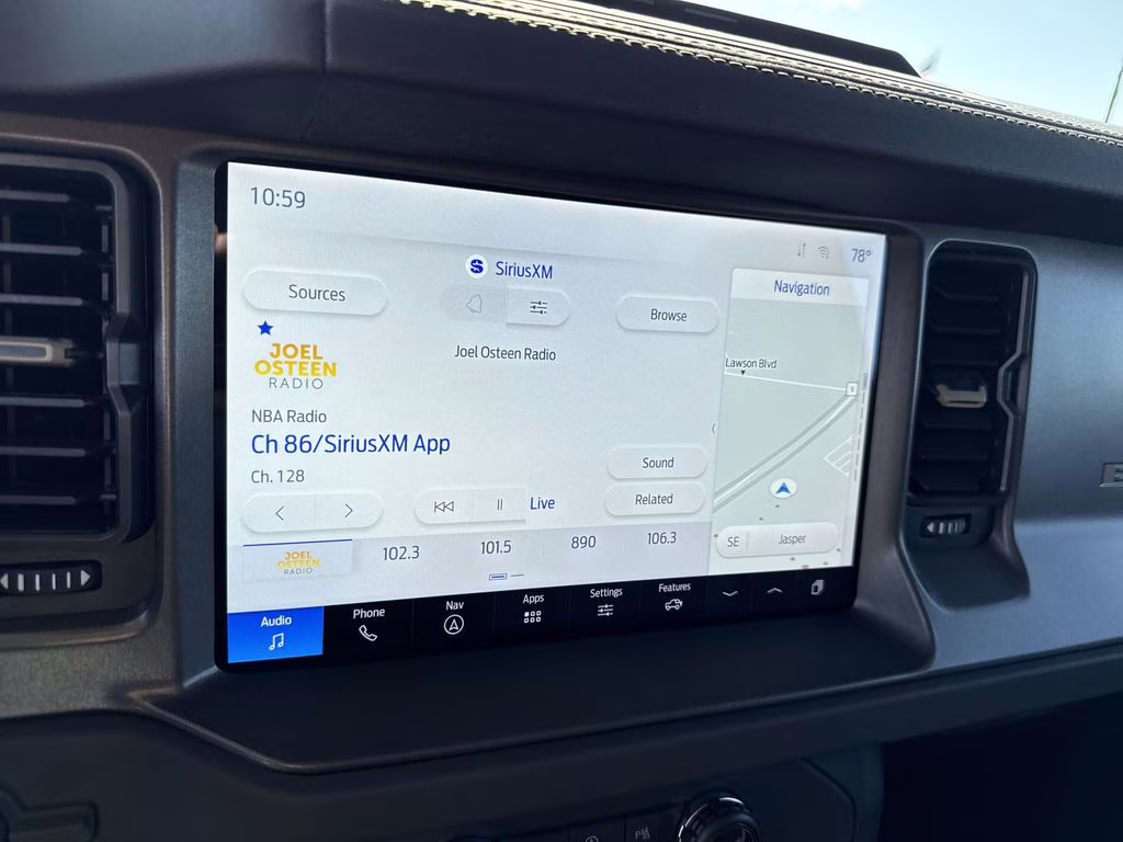 2025 Azure Gray Metallic Tri-Coat Ford Bronco Badlands 4X4 SUV