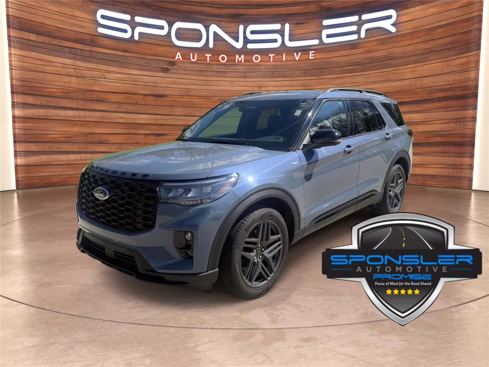 Vapor Blue 2025 Ford Explorer ST-Line AWD SUV / Crossover All-Wheel Drive Automatic