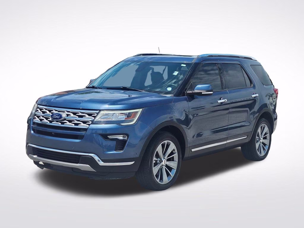 2018 Blue Metallic Ford Explorer Limited 4X4 SUV