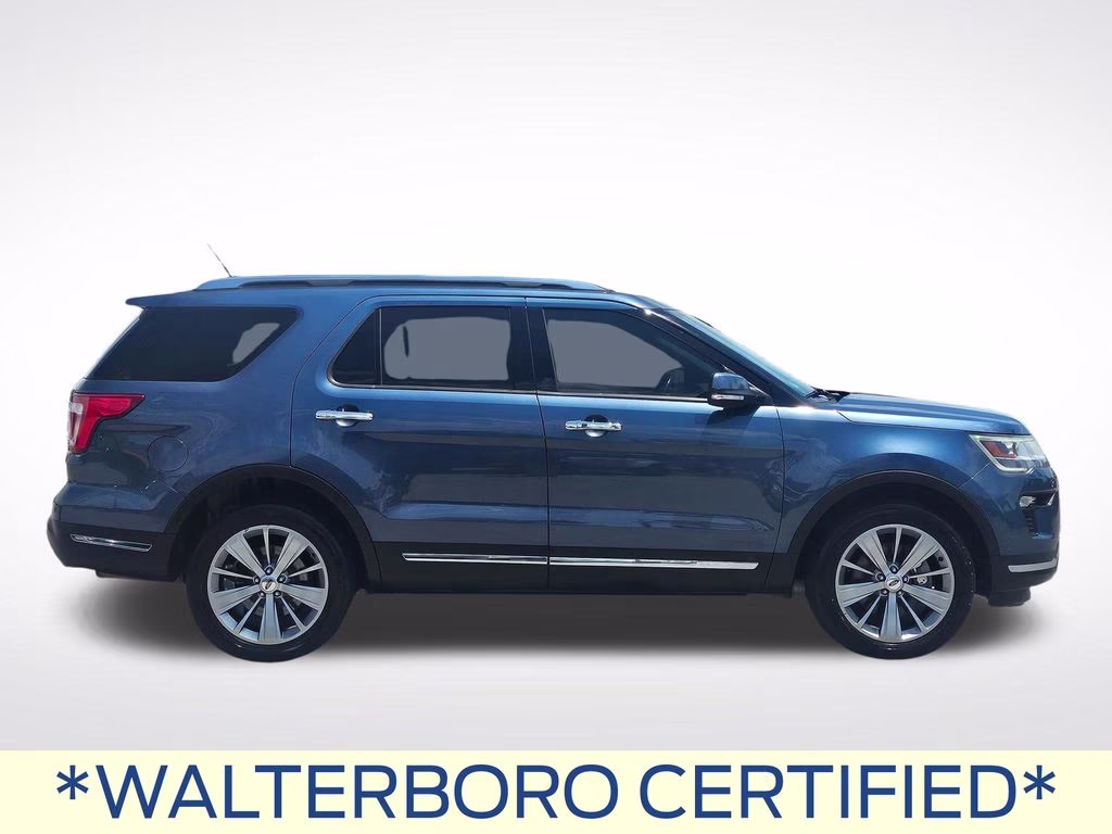2018 Blue Metallic Ford Explorer Limited 4X4 SUV
