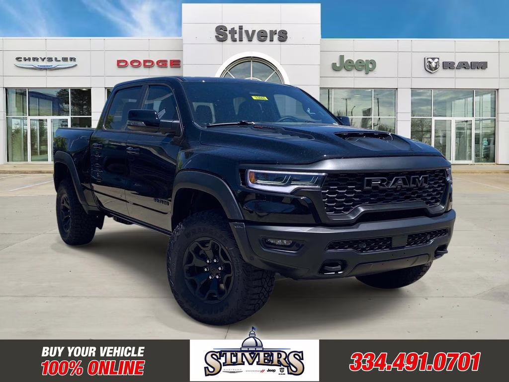 2026 Diamond Black Crystal Pearlcoat Ram 1500 RHO 4X4 Truck