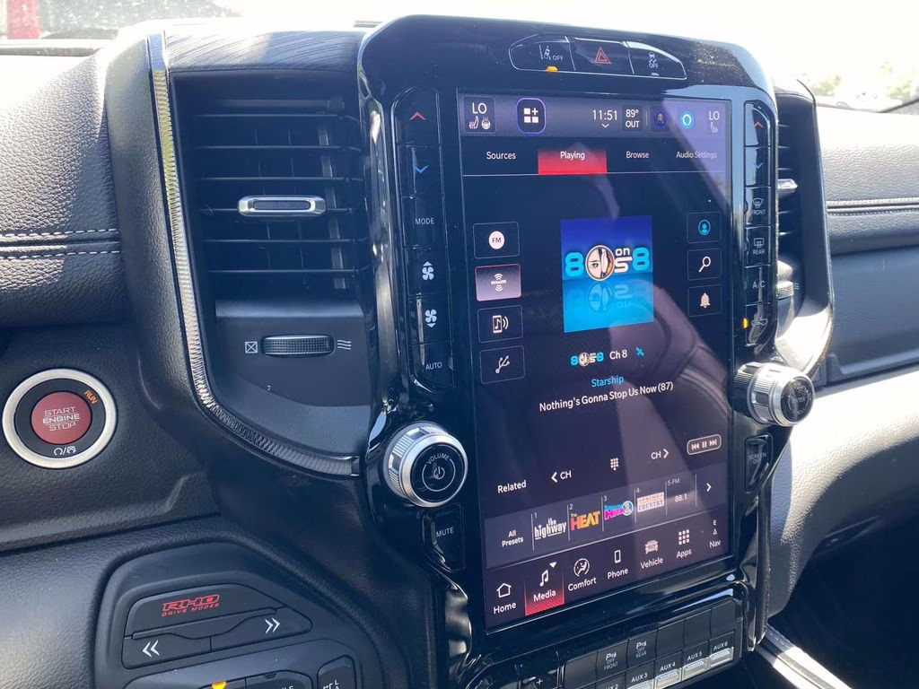 2026 Diamond Black Crystal Pearlcoat Ram 1500 RHO 4X4 Truck