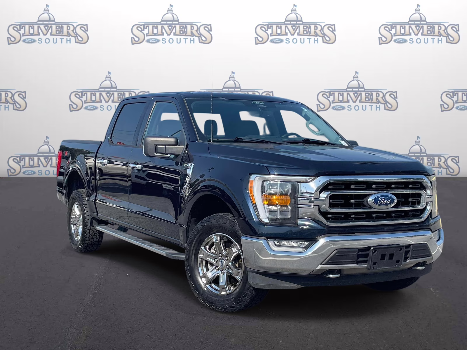 2021 Antimatter Blue Metallic Ford F-150 XLT 4X4 Truck