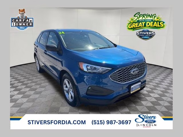 2024 Atlas Blue Metallic Ford Edge SE AWD SUV