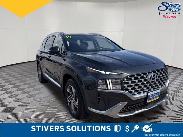 2021 Portofino Gray Hyundai Santa Fe SEL FWD SUV