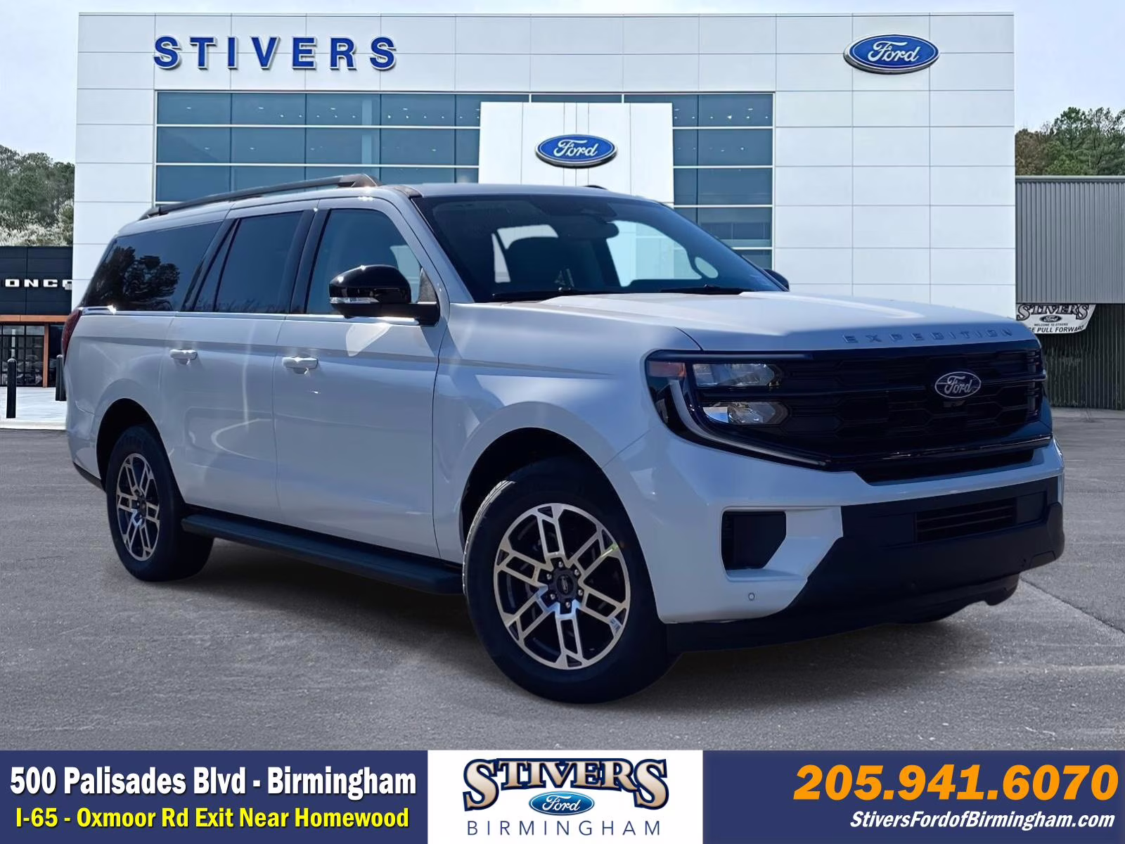 2026 Star White Metallic Tri-Coat Ford Expedition Max Active RWD SUV