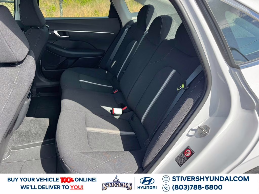 2023 Serenity White Hyundai Sonata Hybrid Blue FWD Sedan