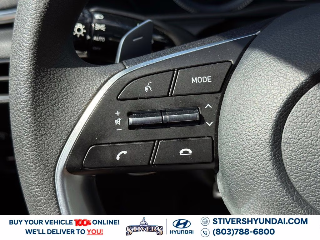 2023 Serenity White Hyundai Sonata Hybrid Blue FWD Sedan