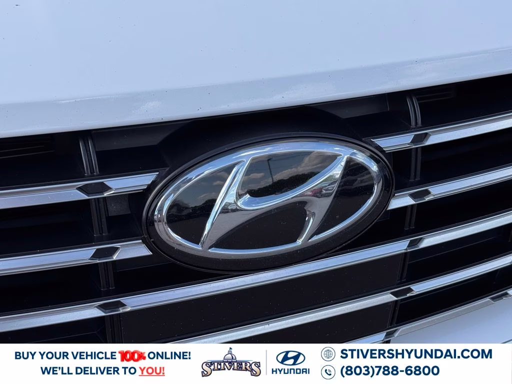 2023 Serenity White Hyundai Sonata Hybrid Blue FWD Sedan