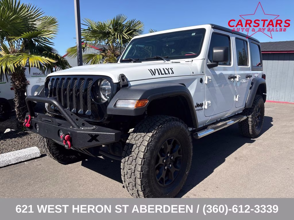 2020 Bright White Clearcoat Jeep Wrangler Unlimited Willys 4X4 SUV