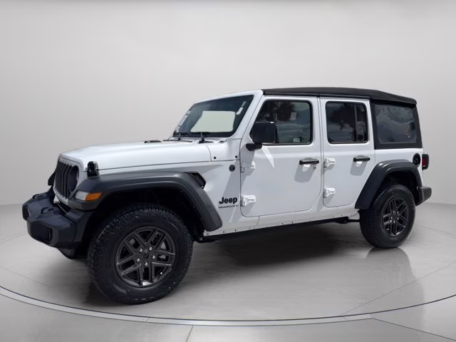 2024 Bright White Clearcoat Jeep Wrangler Sport S 4X4 Convertible