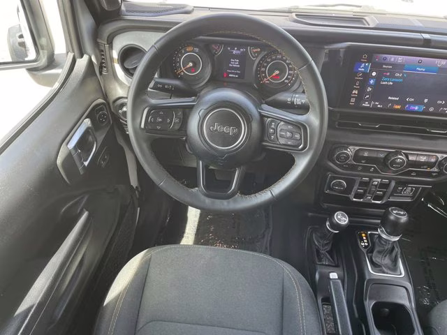 2024 Bright White Clearcoat Jeep Wrangler Sport S 4X4 Convertible