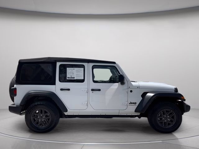 2024 Bright White Clearcoat Jeep Wrangler Sport S 4X4 Convertible