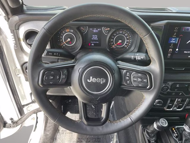 2024 Bright White Clearcoat Jeep Wrangler Sport S 4X4 Convertible