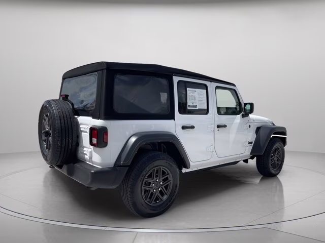 2024 Bright White Clearcoat Jeep Wrangler Sport S 4X4 Convertible