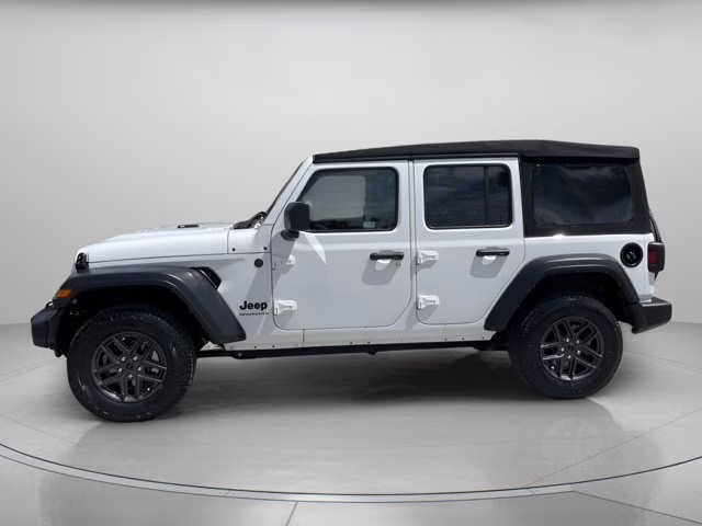 2024 Bright White Clearcoat Jeep Wrangler Sport S 4X4 Convertible
