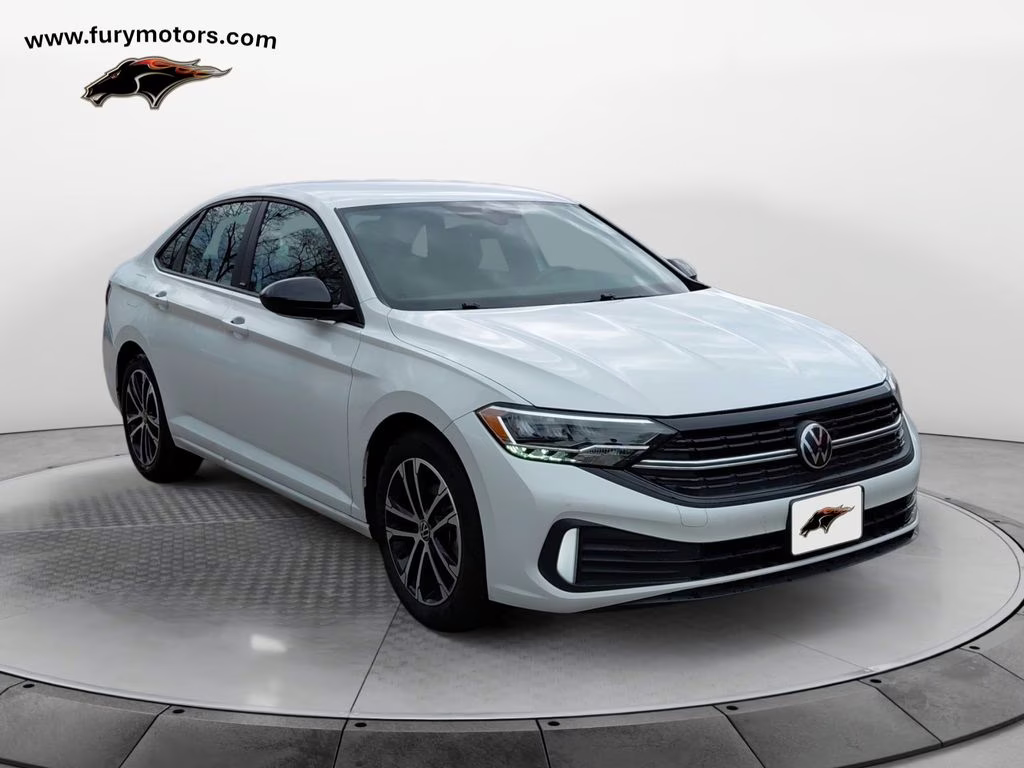 2024 Pure White Volkswagen Jetta 1.5T Sport FWD Sedan