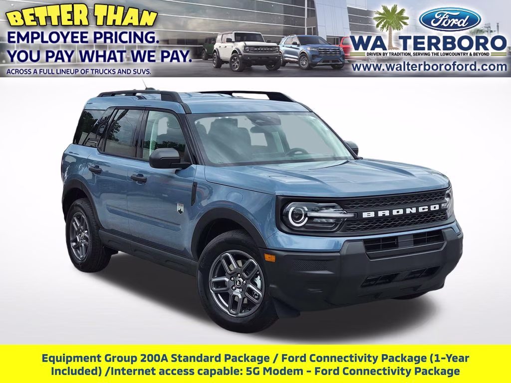 2026 Azure Gray Metallic Tri-Coat Ford Bronco Sport Big Bend 4X4 SUV