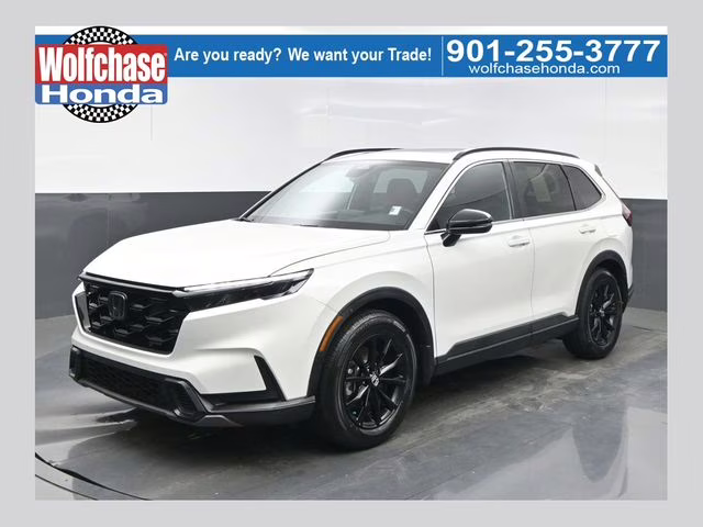 2025 Platinum White Pearl Honda CR-V Hybrid Sport FWD SUV