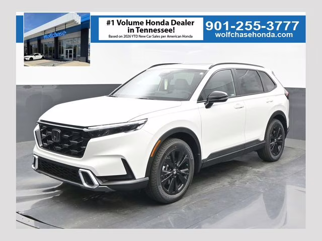 2026 Platinum White Pearl Honda CR-V Hybrid Sport Touring AWD SUV