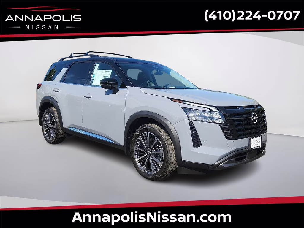 2026 Boulder Gray/Super Black Nissan Pathfinder Platinum 4X4 SUV