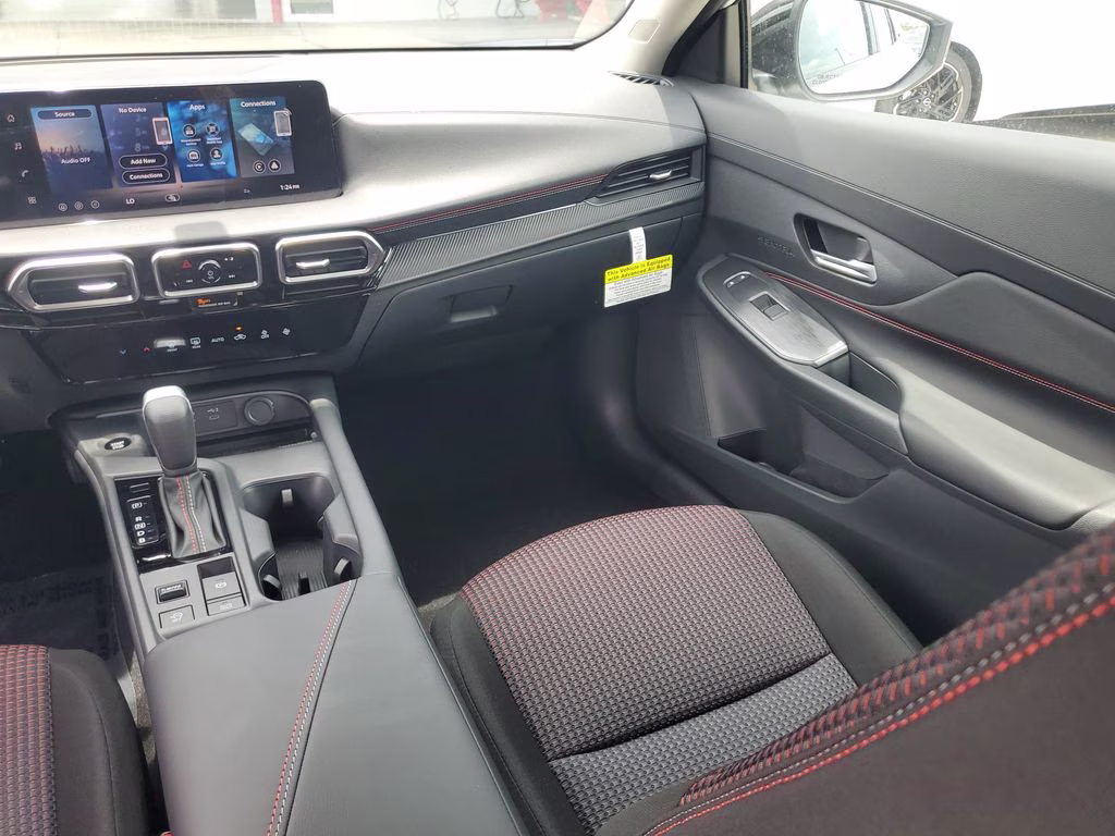 2026 Aspen White/Super Black Nissan Sentra SR FWD Sedan