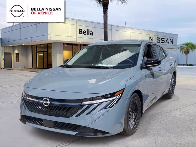 2026 Atlantic Gray Metallic Nissan Sentra SV FWD Sedan